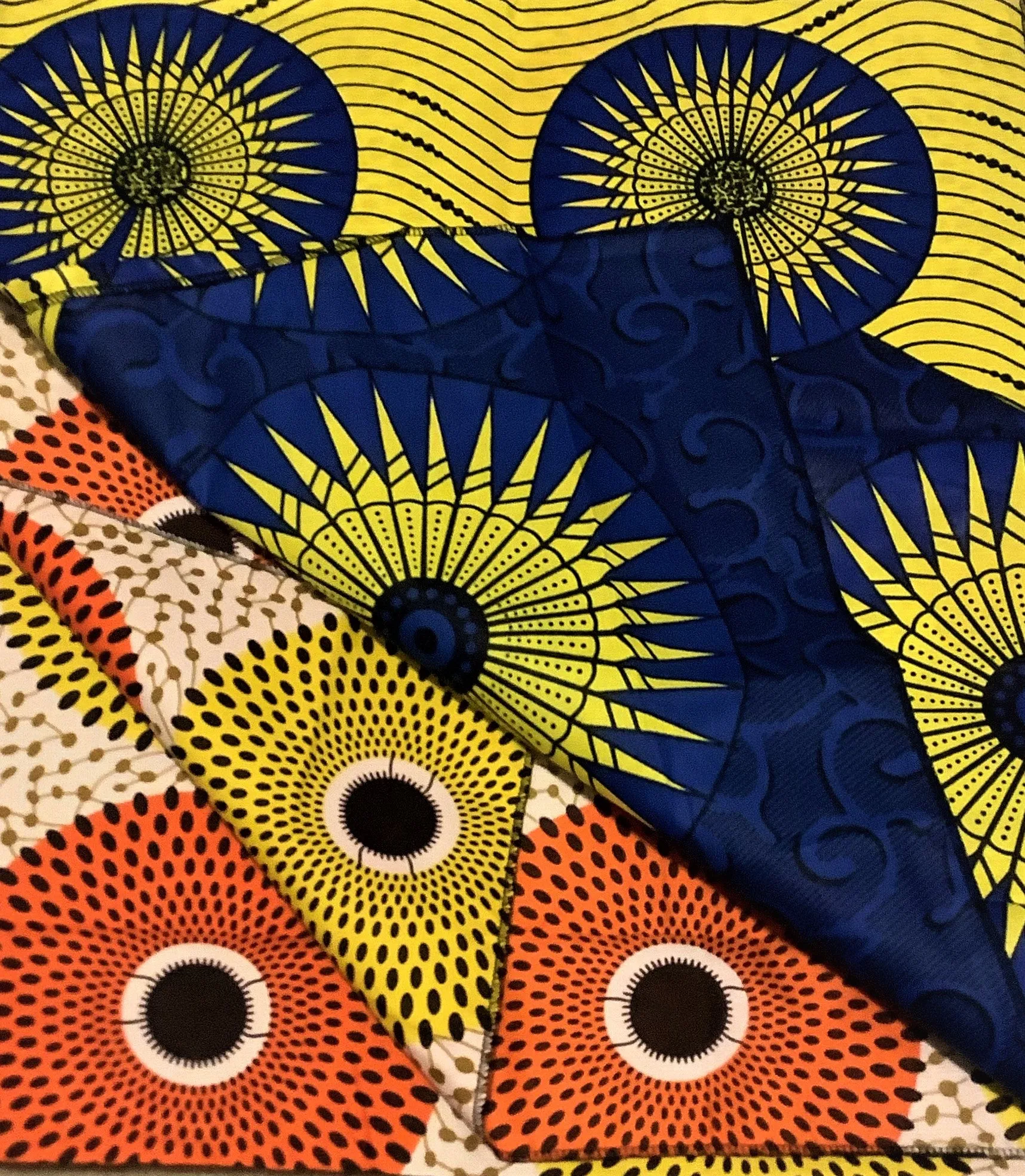 African Style- Double Fabric Waxprint Head Scarf /Tie