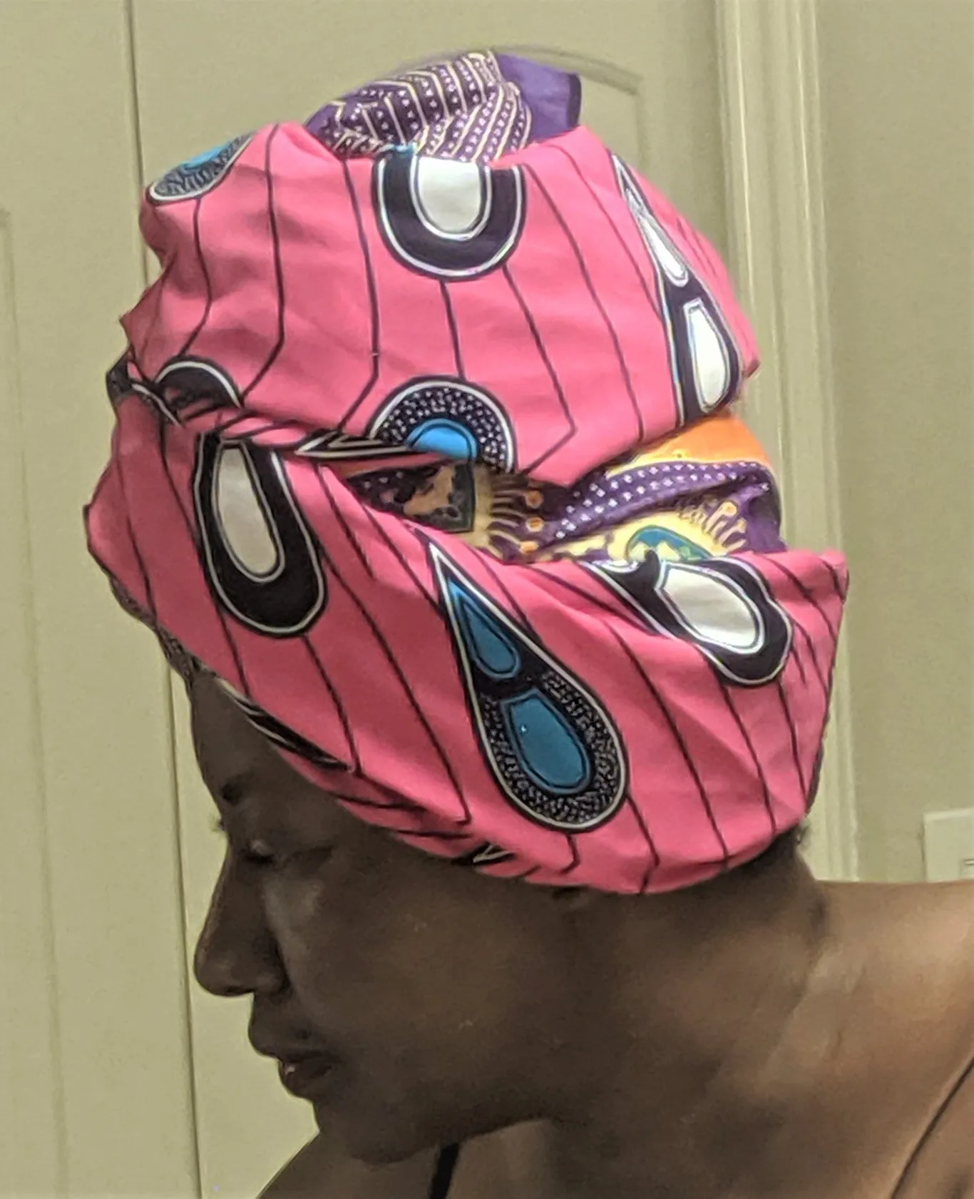 African Style- Double Fabric Waxprint Head Scarf /Tie