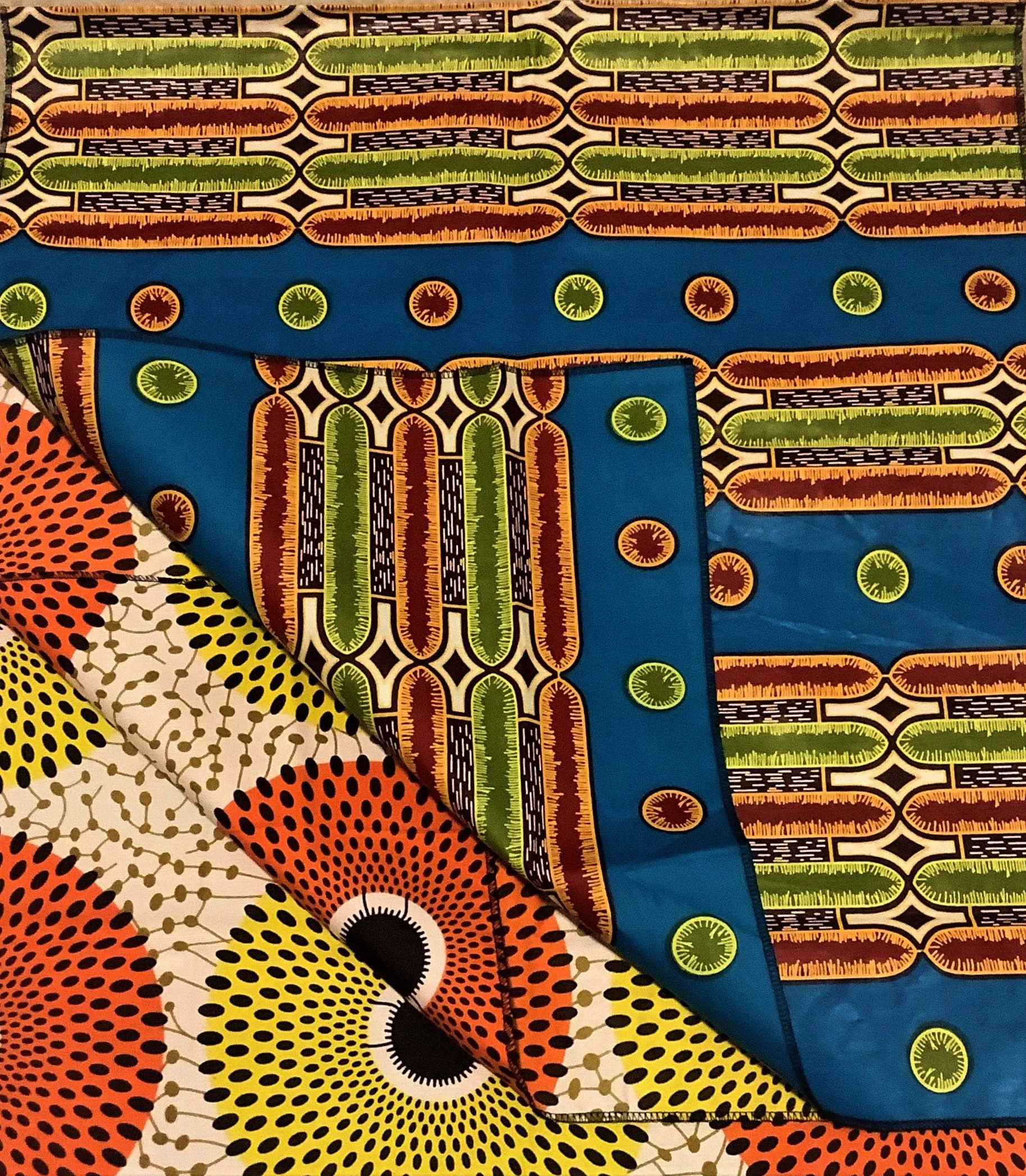 African Style- Double Fabric Waxprint Head Scarf /Tie