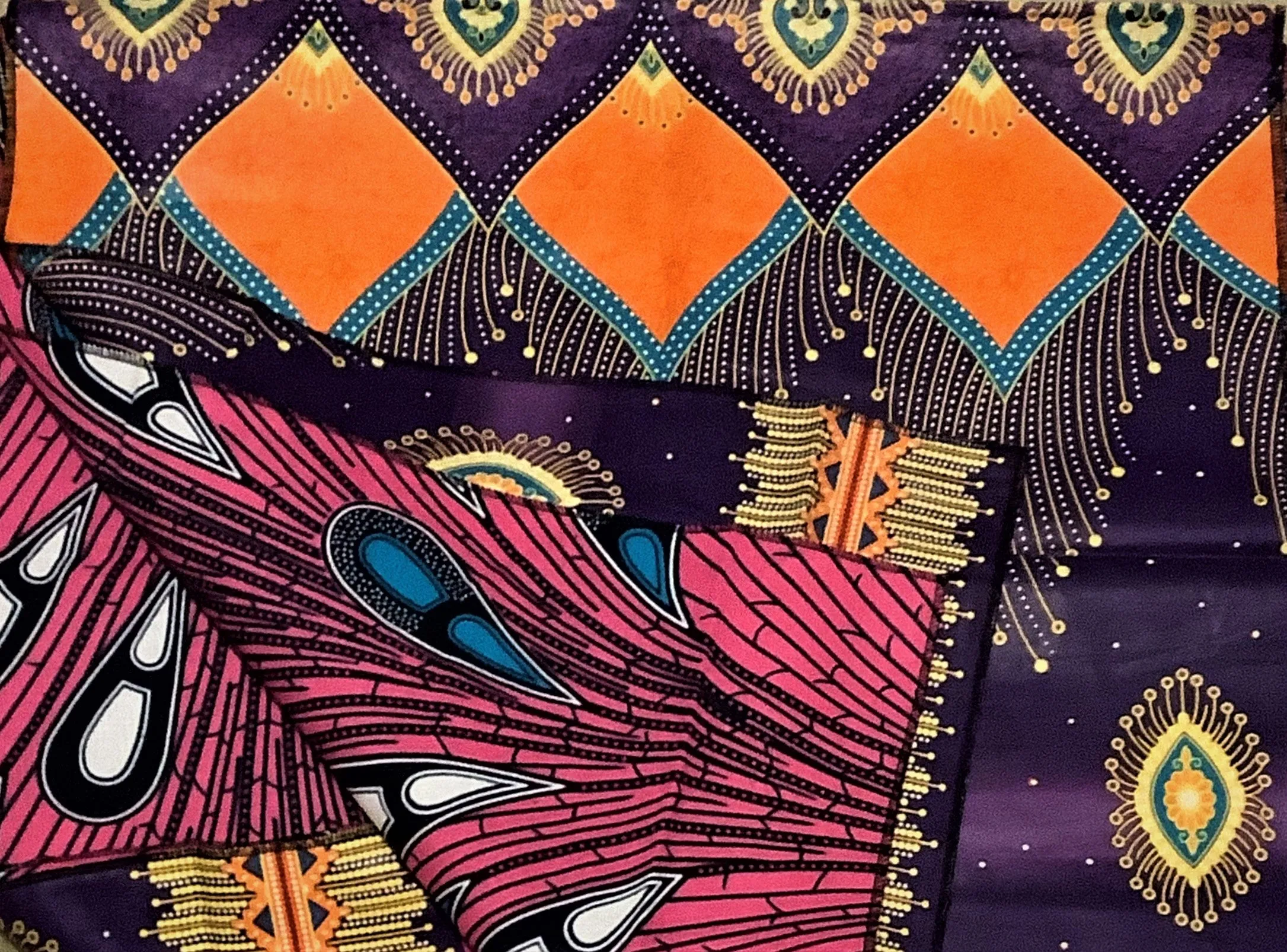 African Style- Double Fabric Waxprint Head Scarf /Tie