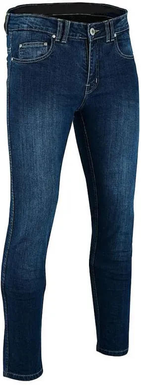 Bores Sun water-repellent motorcycle denim trousers, blue