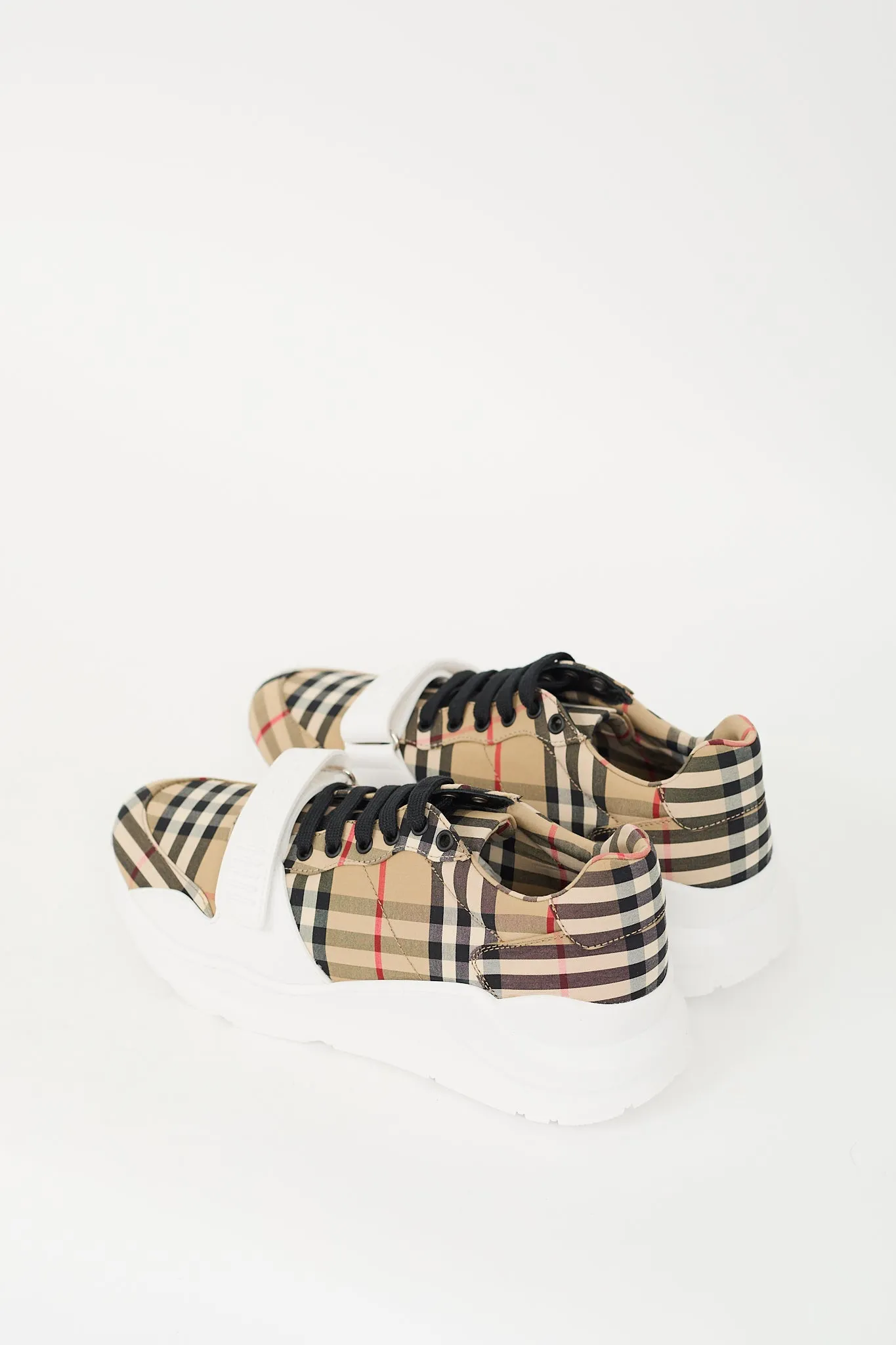 Brown & White Check Regis Sneaker