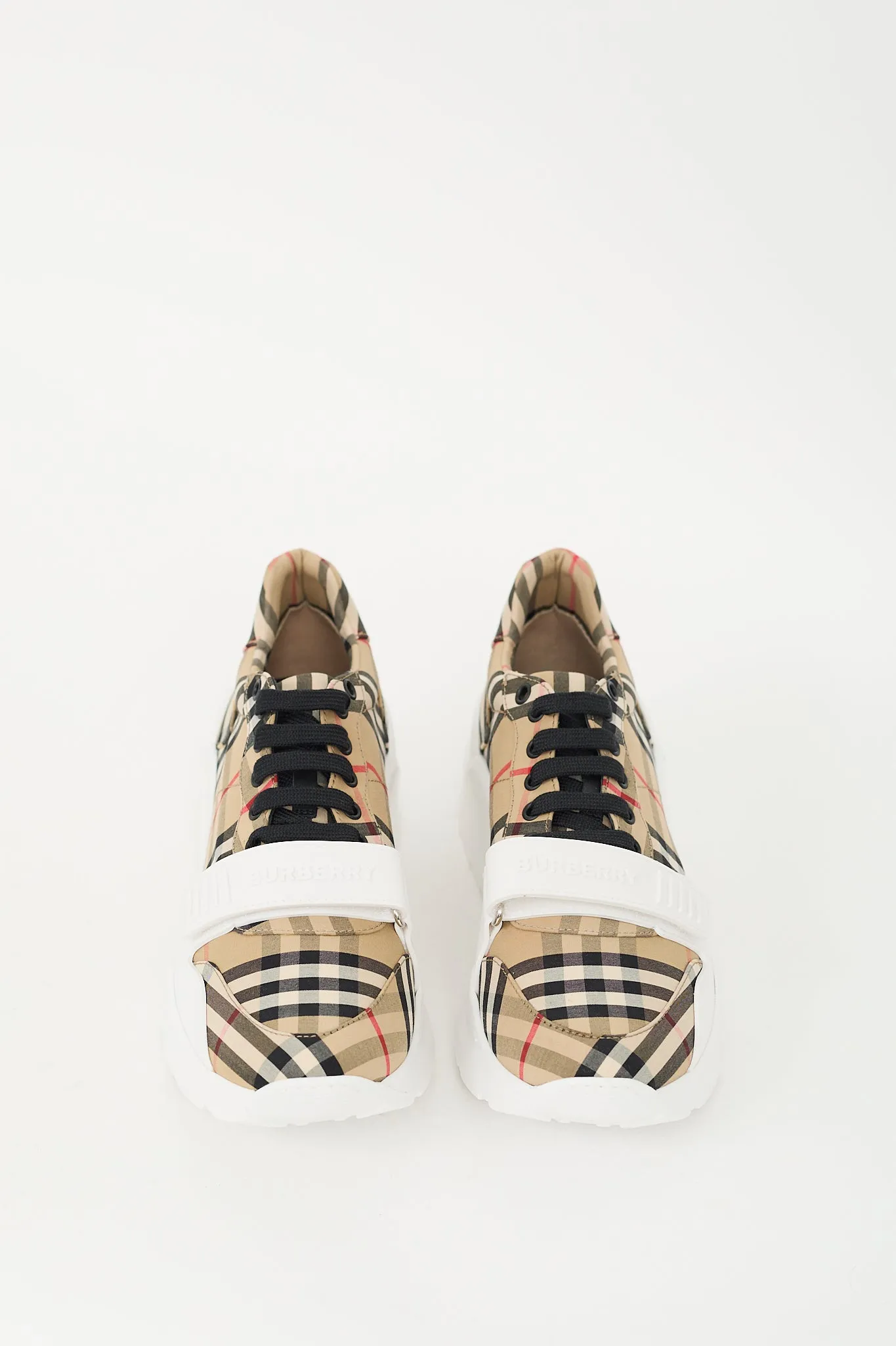 Brown & White Check Regis Sneaker