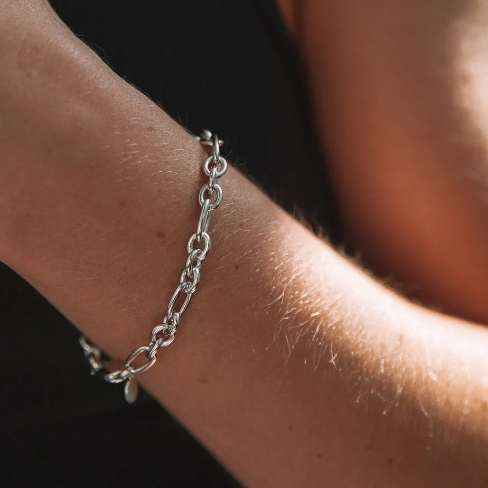 Chunky Chain Bracelet - Silver - SPS-4