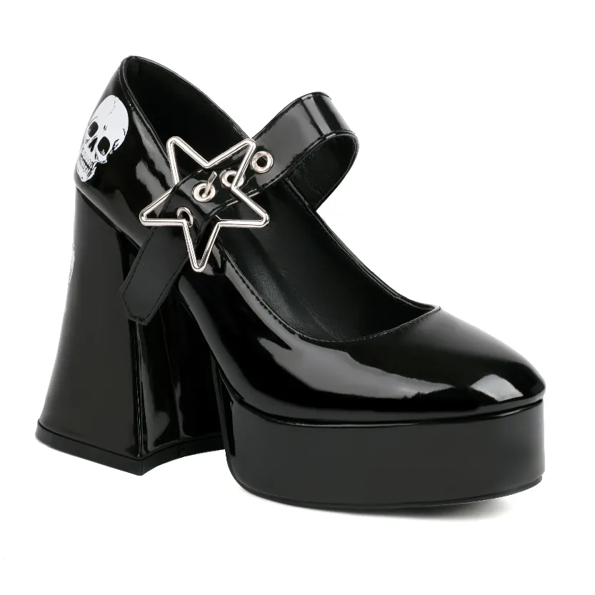 Funki Buys | Shoes | Women's Star Buckle Chunky Platforms