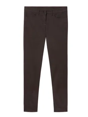 Luisa Cerano Chocolate Brown Chino Trousers 627504/1883 791