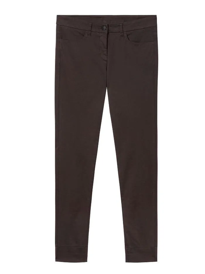 Luisa Cerano Chocolate Brown Chino Trousers 627504/1883 791