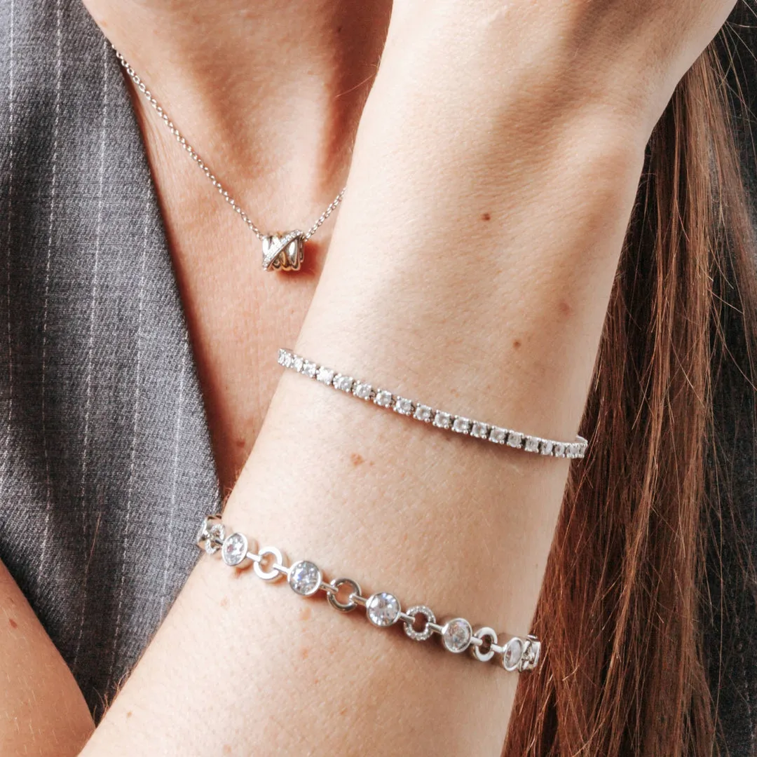 Milano Chunky Chain Bracelet - Silver - 23054ZI