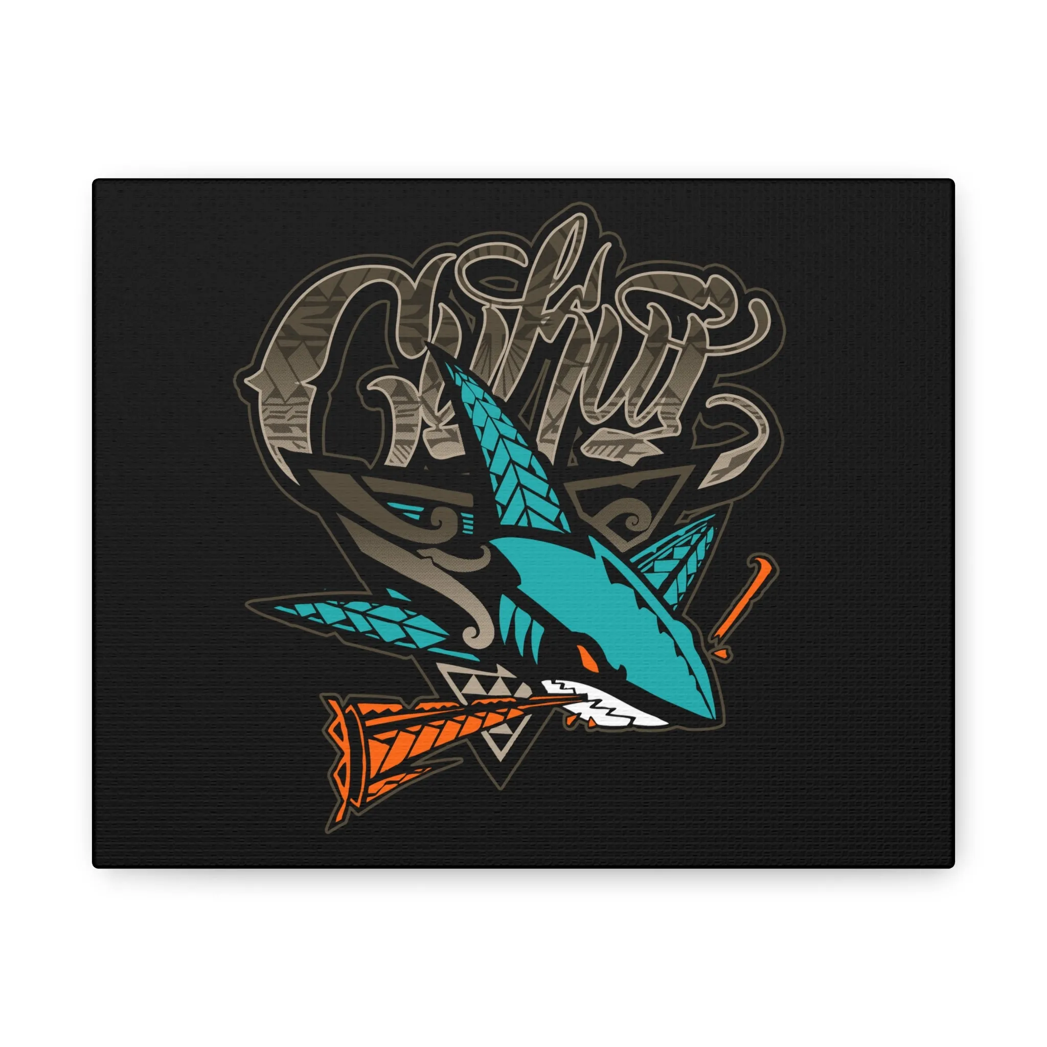 Native Shark Canvas