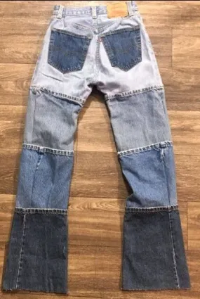 Reworked Men Four Color Denim Pants made using Lee, Levis and Wrangler Denim Pants, Style # CR210