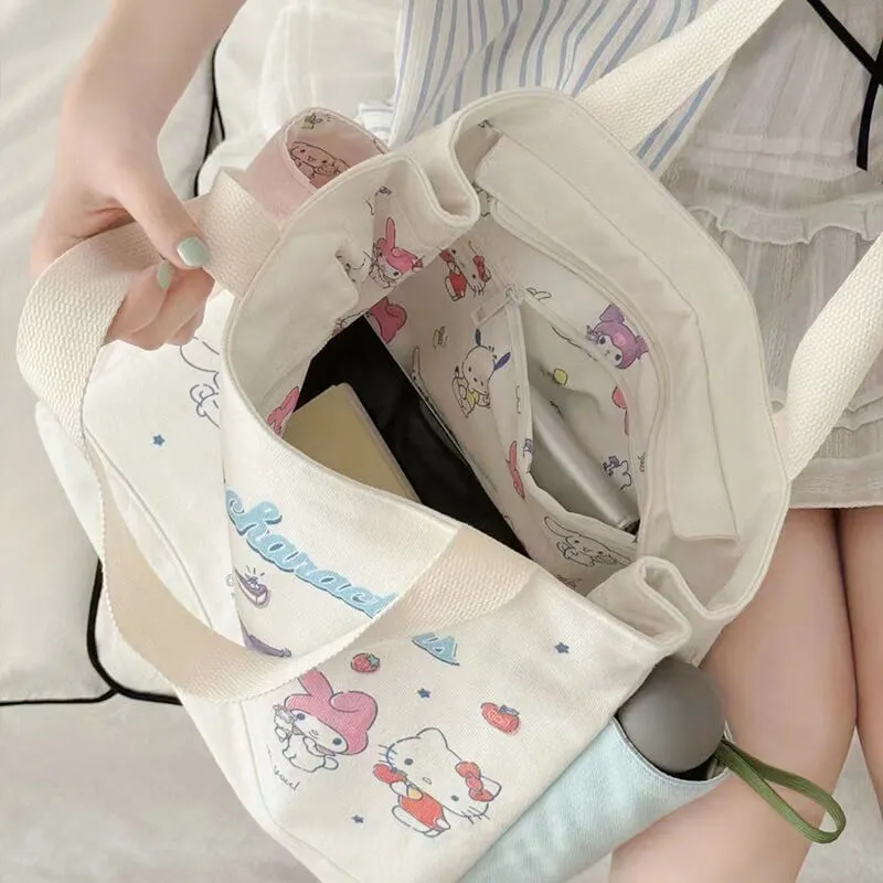 Sanrio Characters Canvas Tote Bag