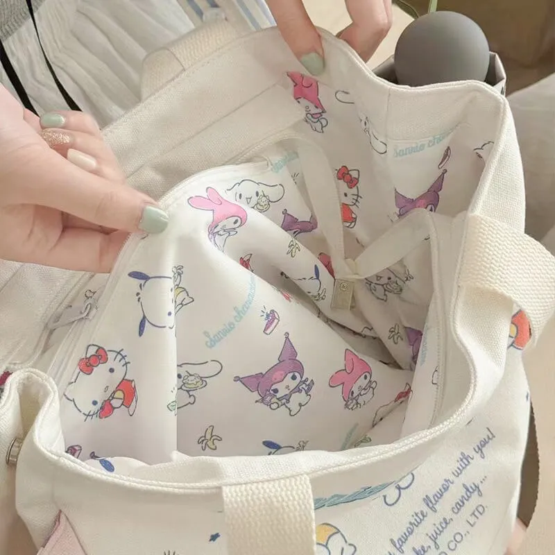 Sanrio Characters Canvas Tote Bag