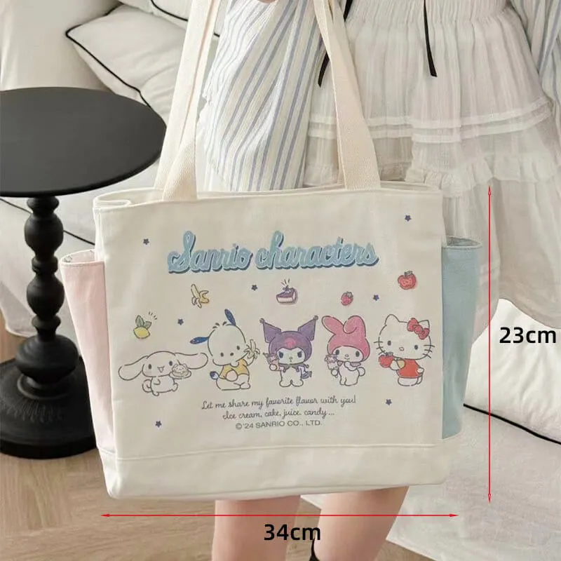 Sanrio Characters Canvas Tote Bag