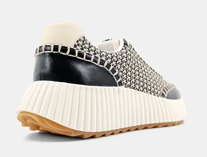 Selina Black Tennis Shoe