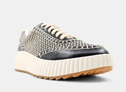 Selina Black Tennis Shoe