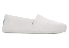 TOMS Womens Alpargata Recycled Cotton Espadrille - White